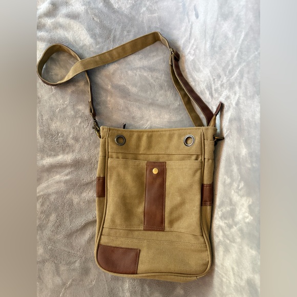 Handbags - Crossbody canvas crossbody bag, hobo, military, unisex crossbody bag NWOT